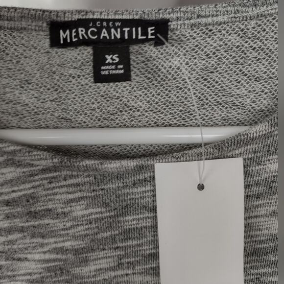 J Crew Mercantile Marled Heather Belted Sweatshirt Size XS - Picture 6 of 13